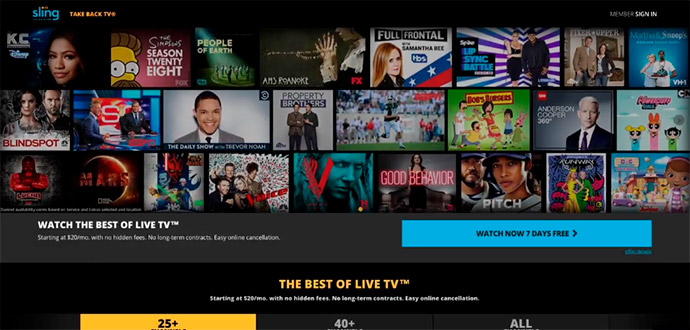youtube tv vs sling