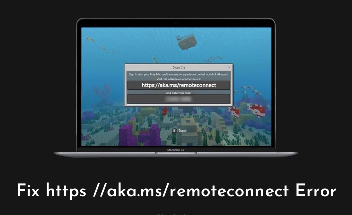 How To Fix Aka Ms Remoteconnect Error Minecraft Techfandu