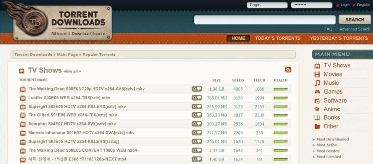 Torrent Downloads Alternatives
