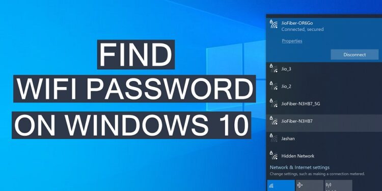 Find wifi Password On Windows 10