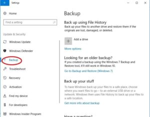 backup