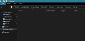 Access the Startup Folder in Windows 10 
