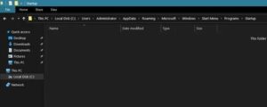 Access the Startup Folder