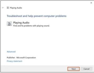 Playing Audio