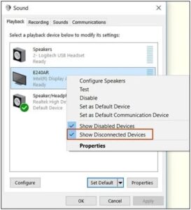 Show Disconnected Devices