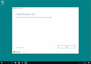 Install Windows 10 S