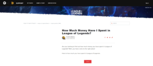 How Much Money Have I Spent On League Of Legends