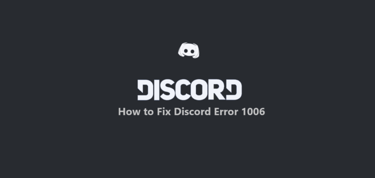 Discord Error 1006