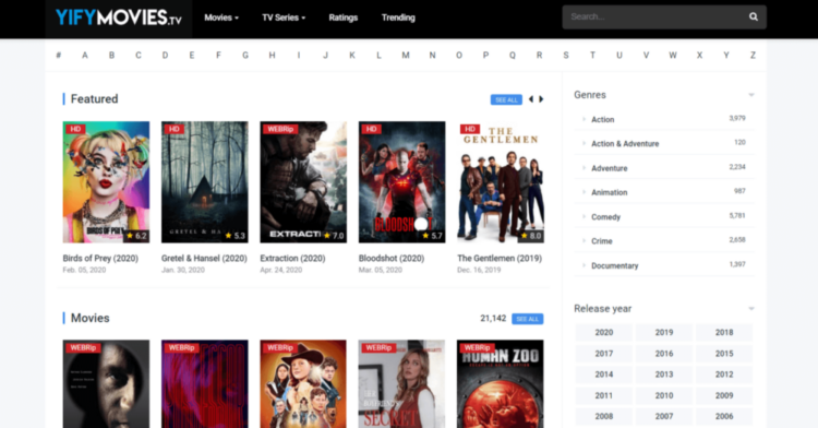 Yify Movies Alternatives