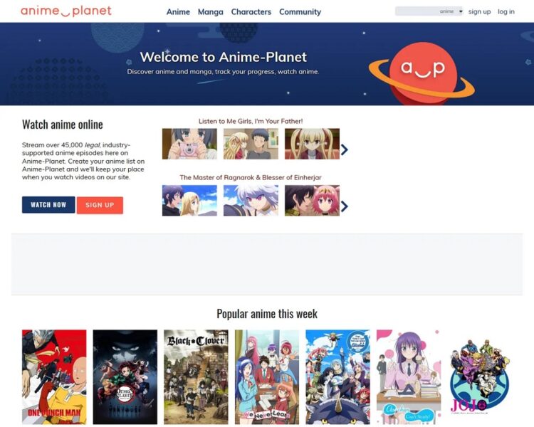 Anime Planet Alternatives