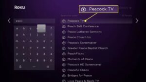 Peacock TV On Roku